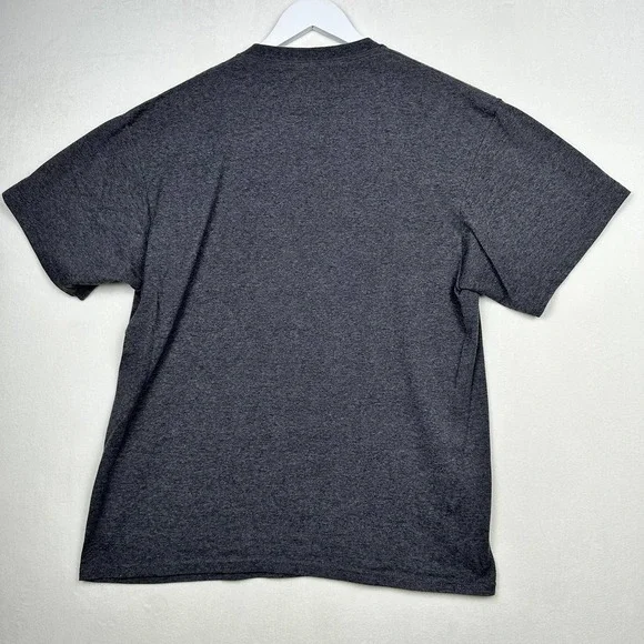 Mount Rushmore Sz L Gray Graphic Print Short Sleeve Crewneck Tee Shirt - Picture 8 of 8